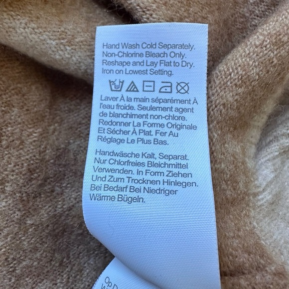 JCREW Womens Striped Oversized Turtleneck Sweater Wool Alpaca Soft Yarn Size XL‎ - Picture 12 of 15